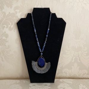 Free People Nakamol Stone Meeko Tassel Pendant